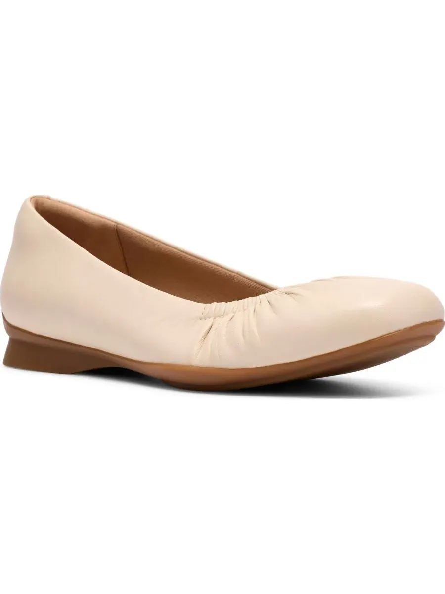 Слипоны женские Lo Clarks Jazmynn, кремовые, кожа