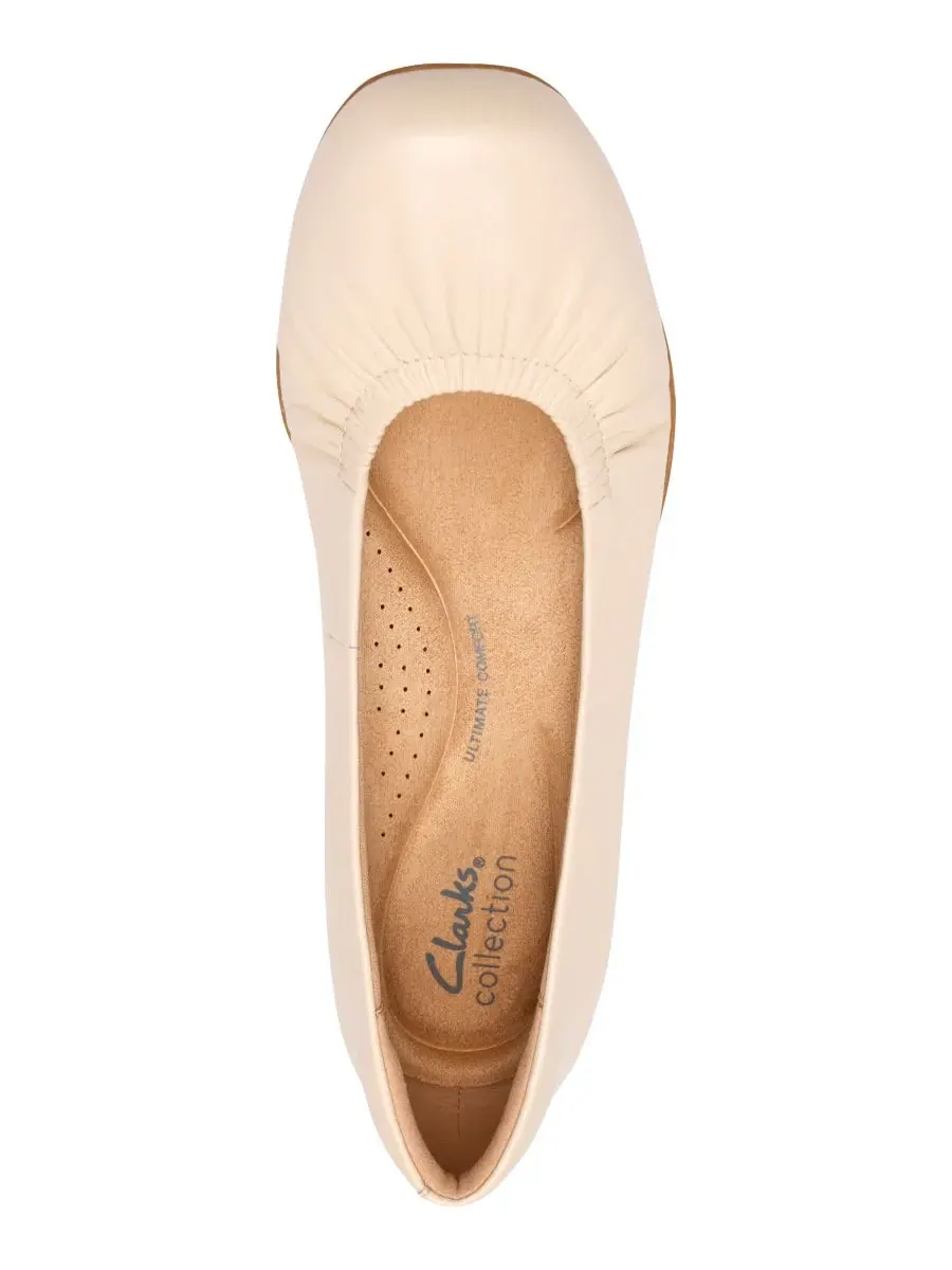 Слипоны женские Lo Clarks Jazmynn, кремовые, кожа — изображение 4 из 6, кремовый