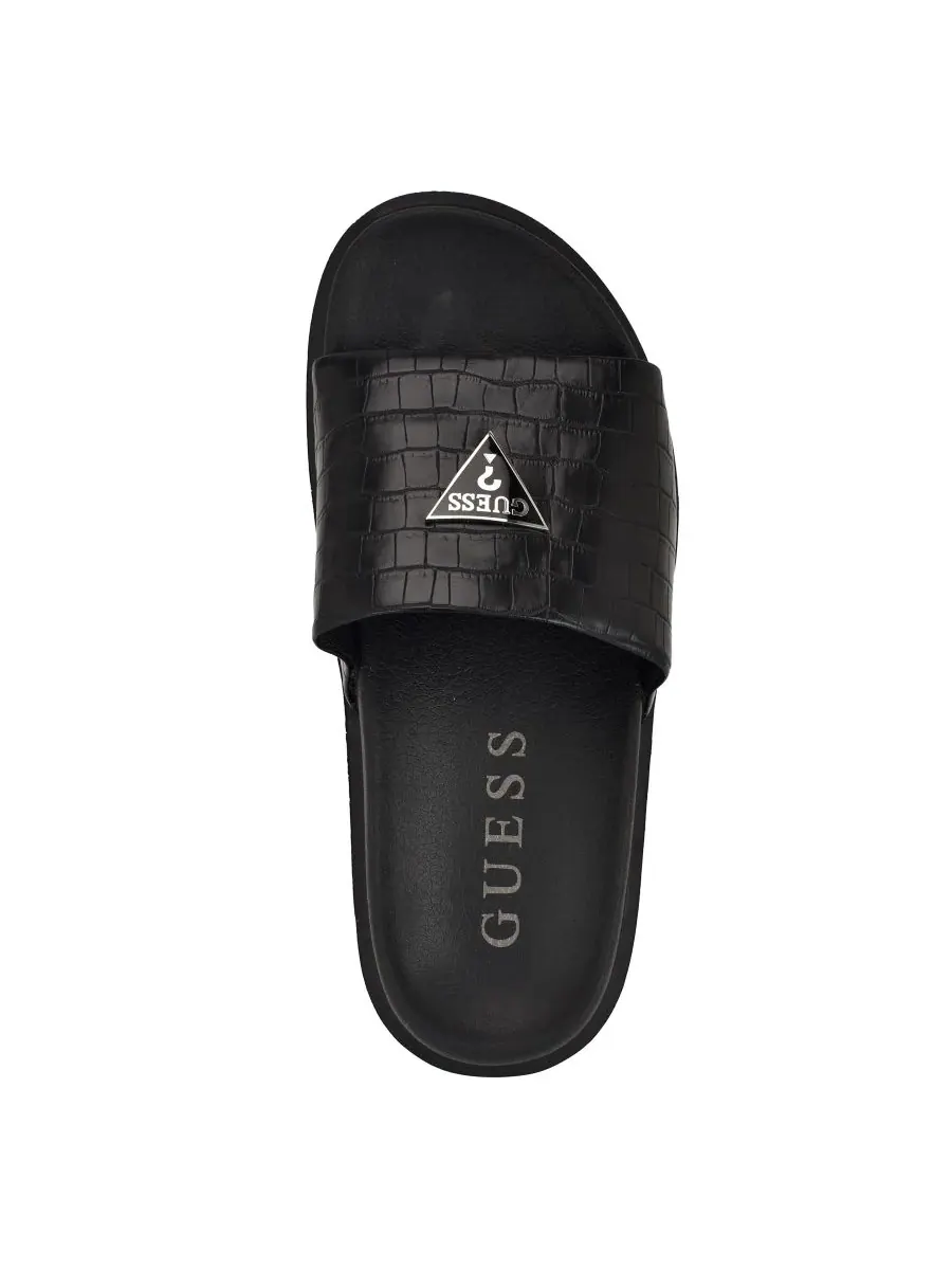 Мужские модные слипоны Vesper с логотипом бренда GUESS — изображение 5 из 5, черный