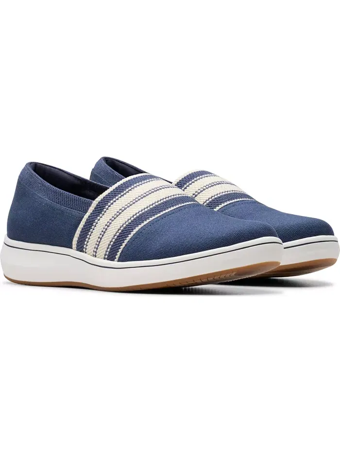 Слипоны женские Clarks Cloudsteppers Breeze Sky Mist — изображение 5 из 8, темно-синий