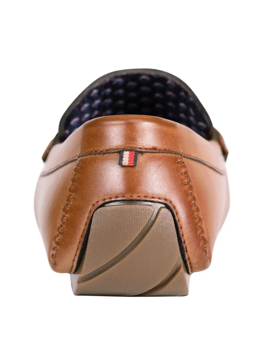 Мужские слипоны Axin Penny Drivers Tommy Hilfiger — изображение 3 из 9, коричневый