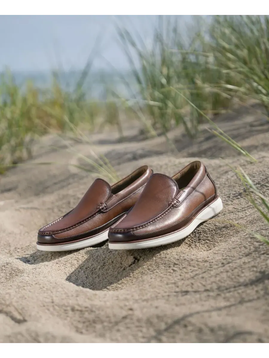 Мужские удобные слипоны Tropics Venetian Florsheim — изображение 7 из 9, коричневый