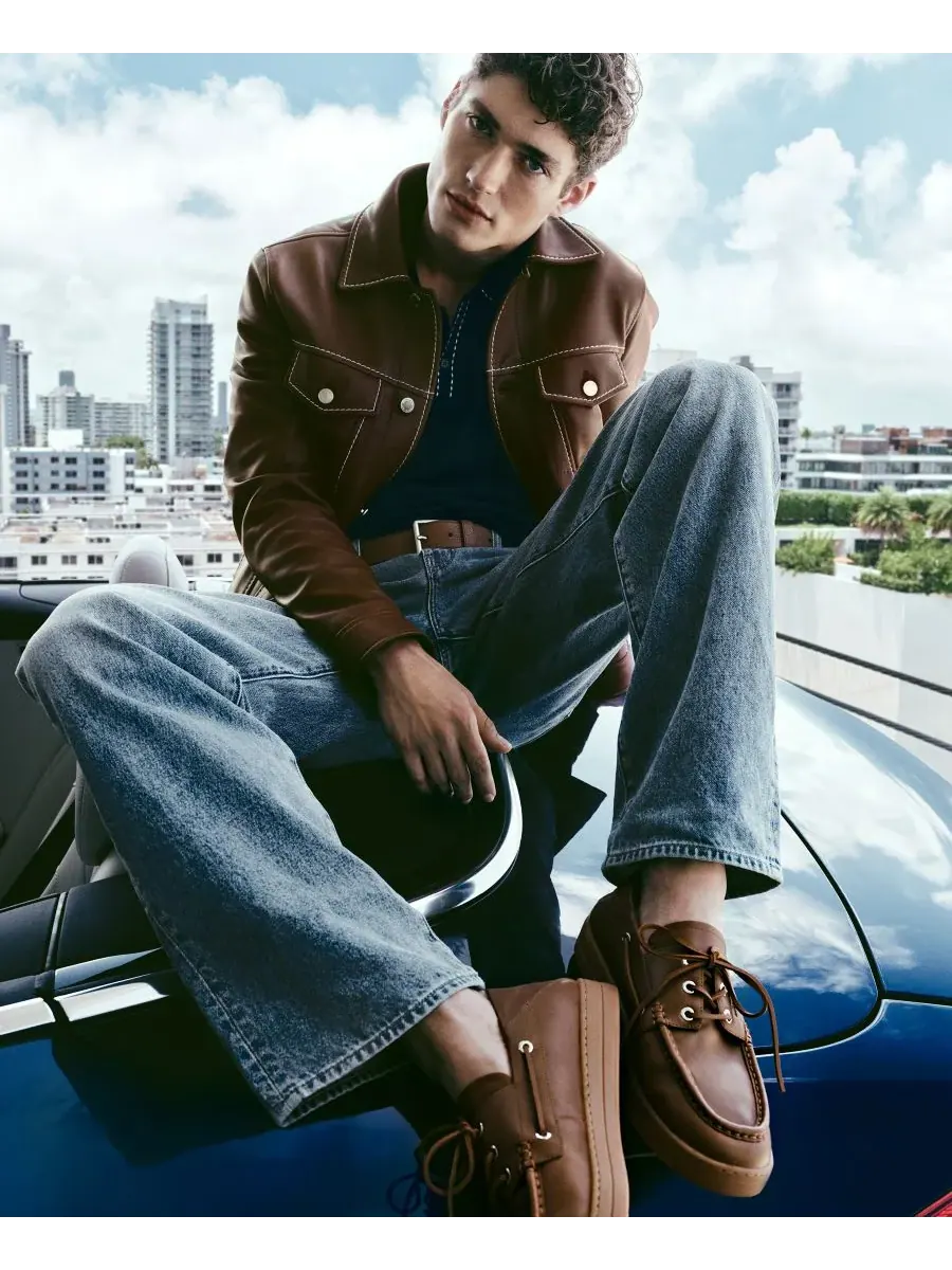 Мужские слипоны Aiden Michael Kors — изображение 8 из 8, коричневый