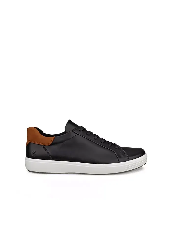 Мужские слипоны Easy Slip Tie Ecco — изображение 2 из 6, черный коньячный