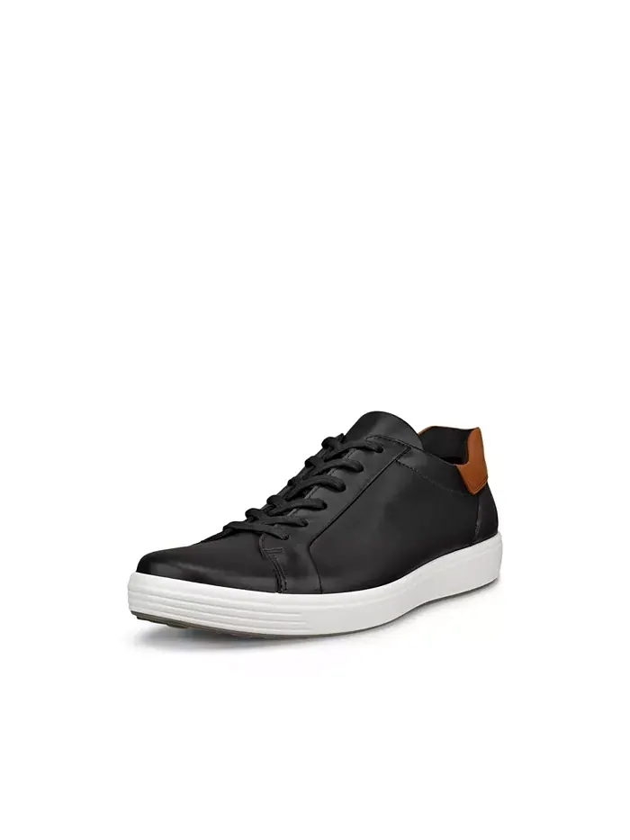 Мужские слипоны Easy Slip Tie Ecco — изображение 4 из 6, черный коньячный