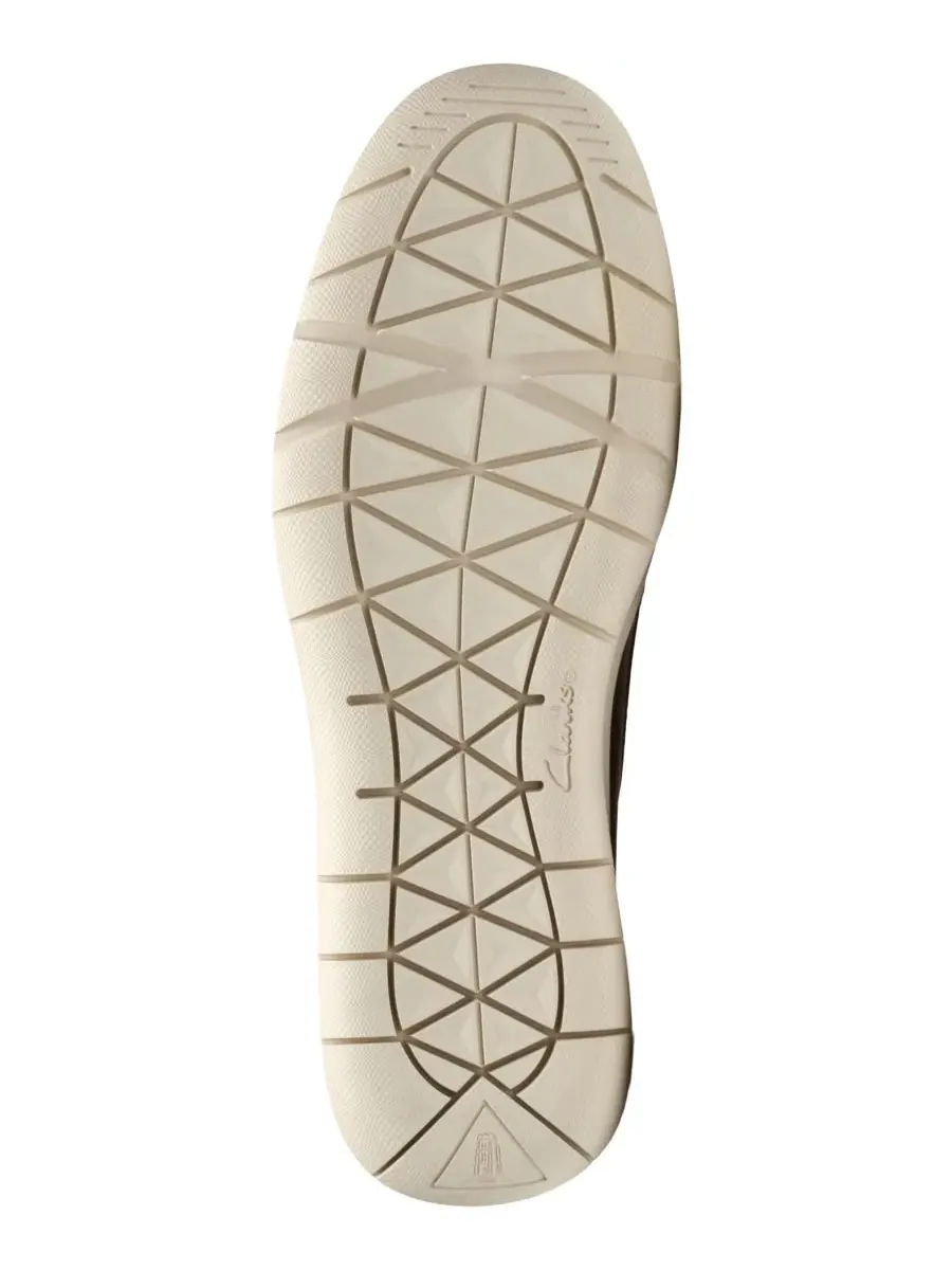 Слипоны мужские Clarks Flexway Step Shoes, кожаные — изображение 5 из 6, бежевый/бежевый
