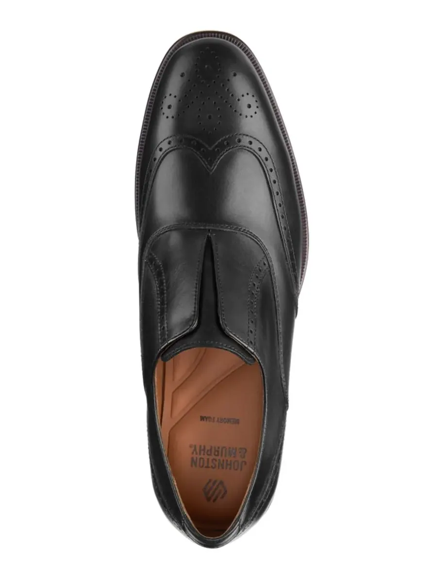 Мужские слипоны Reeve Wingtip Johnston & Murphy — изображение 4 из 5, черный
