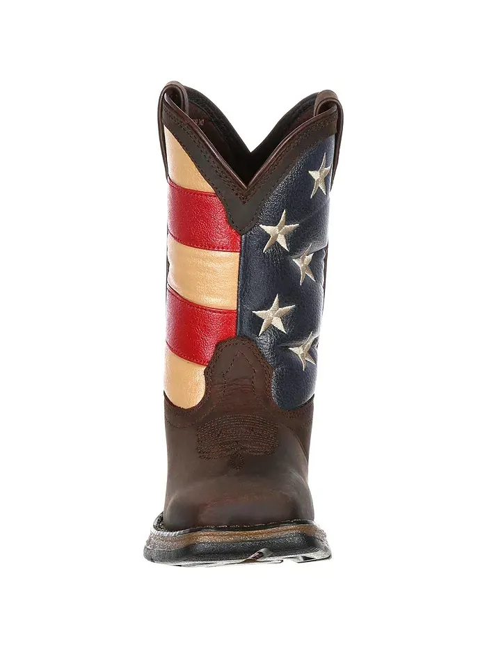 Детские Lil' Rebel от Kids' Patriotic Western Boot Durango — изображение 3 из 7, коричневый