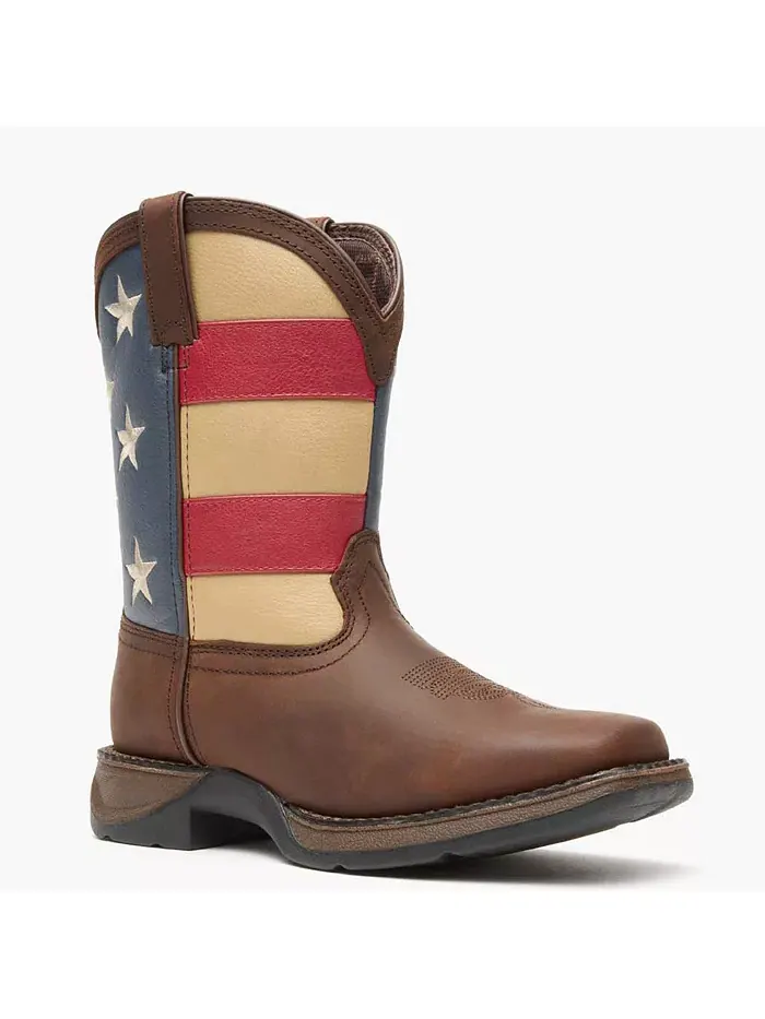 Детские Lil' Rebel от Kids' Patriotic Western Boot Durango — изображение 7 из 7, коричневый