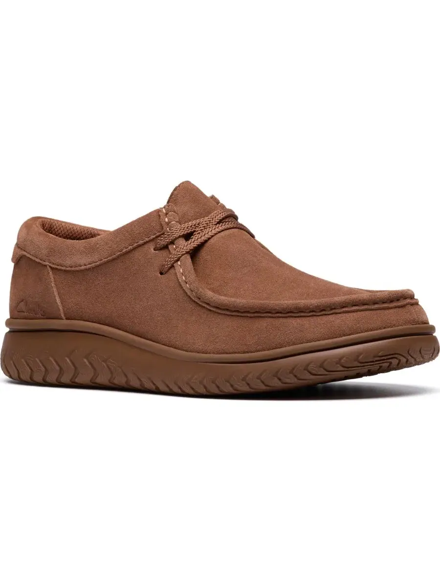 Слипоны мужские Clarks RelaxLite, низкие, повседневные, замша Cola