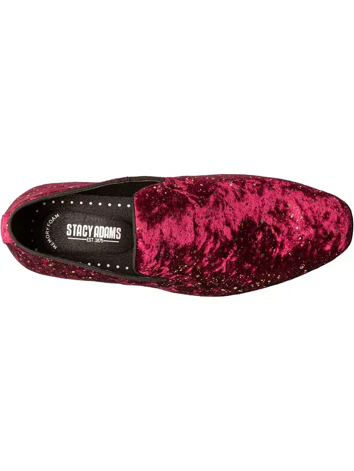 Мужские слипоны Stellar Plain Toe Stacy Adams — изображение 4 из 7, бордовый