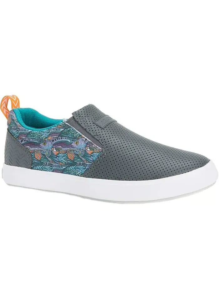 Женские слипоны FisheWear Leather Sharkbyte Deck Xtratuf — изображение 8 из 8, серый