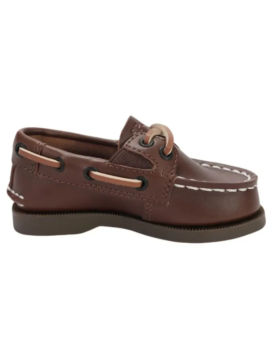 Мокасины-топсайдеры для малышей с эластичной вставкой Sperry — изображение 2 из 7, коричневый