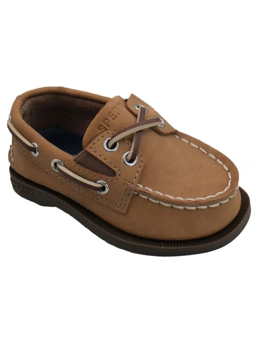 Туфли-лодочки Sperry Toddler Authentic Original Boat Shoes, Chestnut Leather — изображение 1 из 7