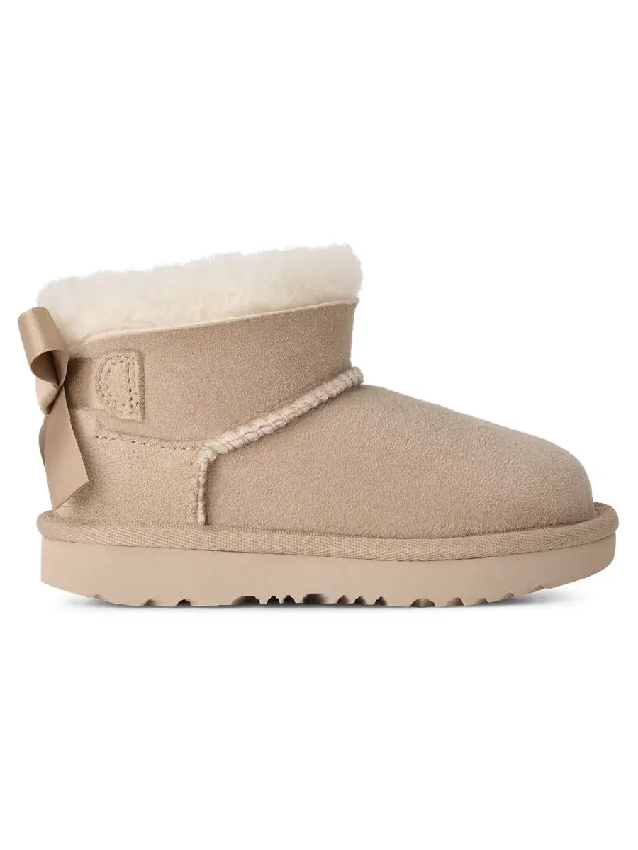 Ботинки-зипперы Ultra Mini Bailey Bow для малышей UGG — изображение 2 из 6, бежевый