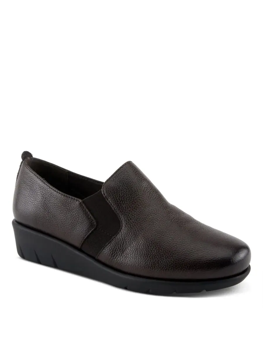 Женские кожаные слипоны на танкетке Arete Spring Step