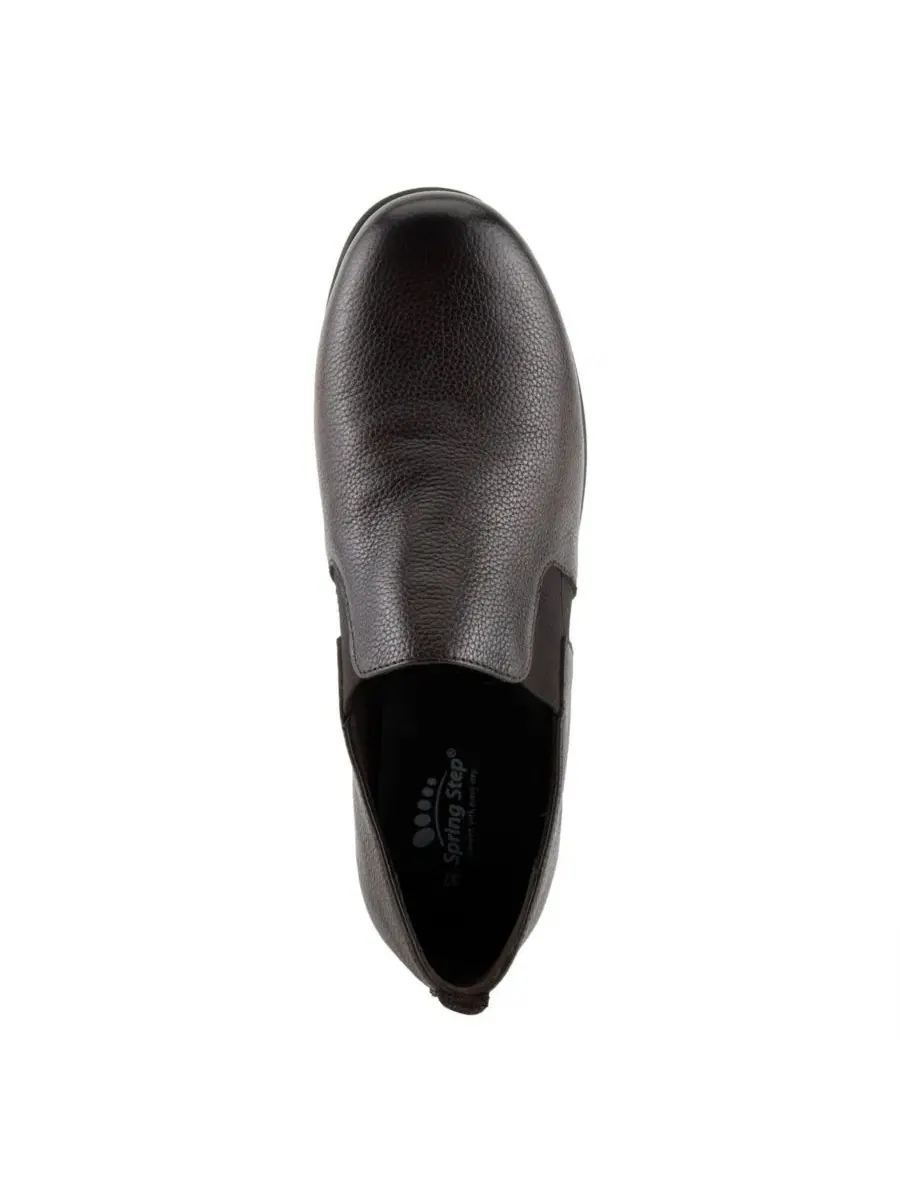Женские кожаные слипоны на танкетке Arete Spring Step — изображение 3 из 7, коричневый