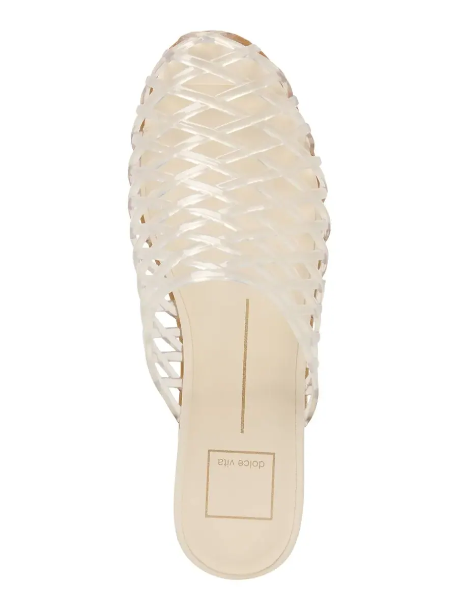 Женские слипоны Ginna Caged Slip-On Jelly Mule Flats Dolce Vita, Crystal Jelly — изображение 4 из 5