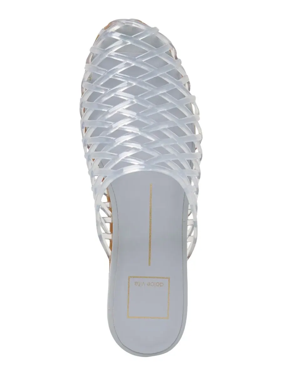 Женские слипоны Ginna Caged Slip-On Jelly Mule Flats Dolce Vita — изображение 4 из 5, синий