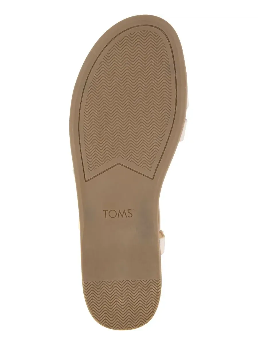 Женские сандалии Mar на плоской подошве с ремешками TOMS, Champagne Shimmer Suede — изображение 5 из 5