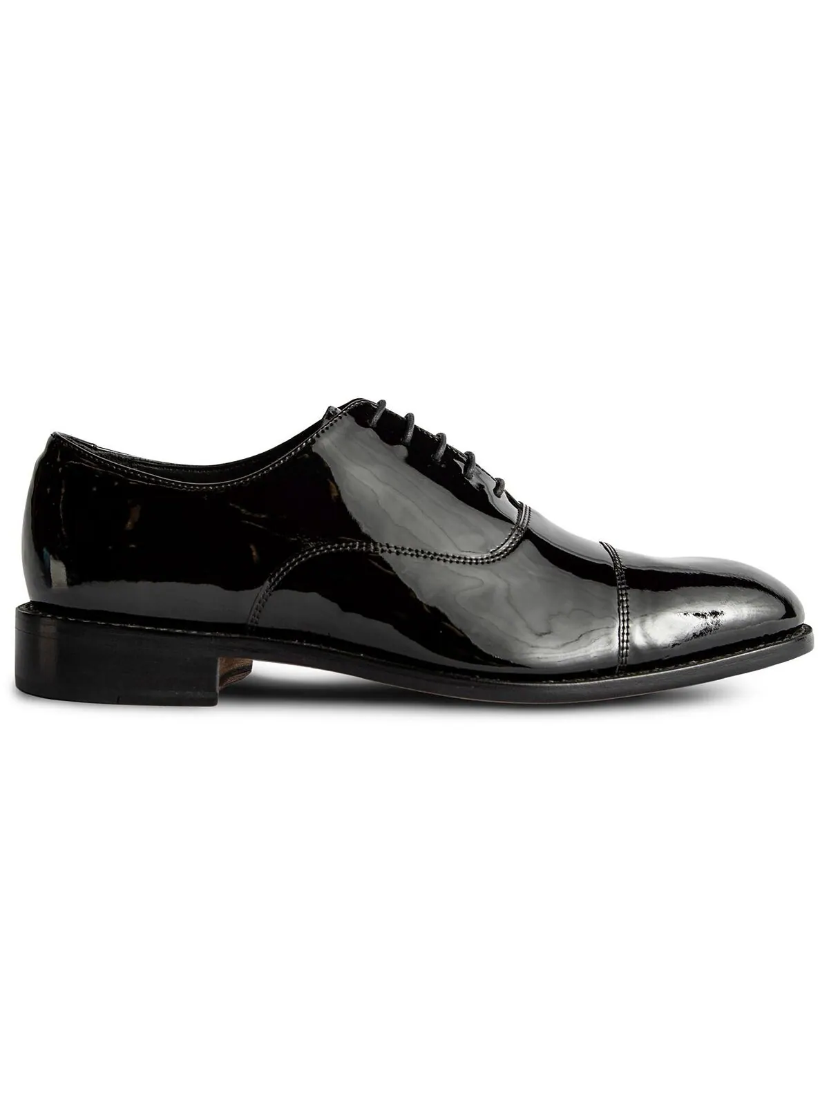 Мужские кожаные модельные туфли-оксфорды clinton tux cap-toe Anthony Veer — изображение 2 из 5, черный