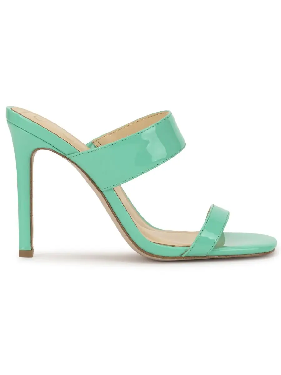 Женские сандалии-шпильки Orizell с двойной резинкой Jessica Simpson, Summer Seafoam Patent — изображение 2 из 5