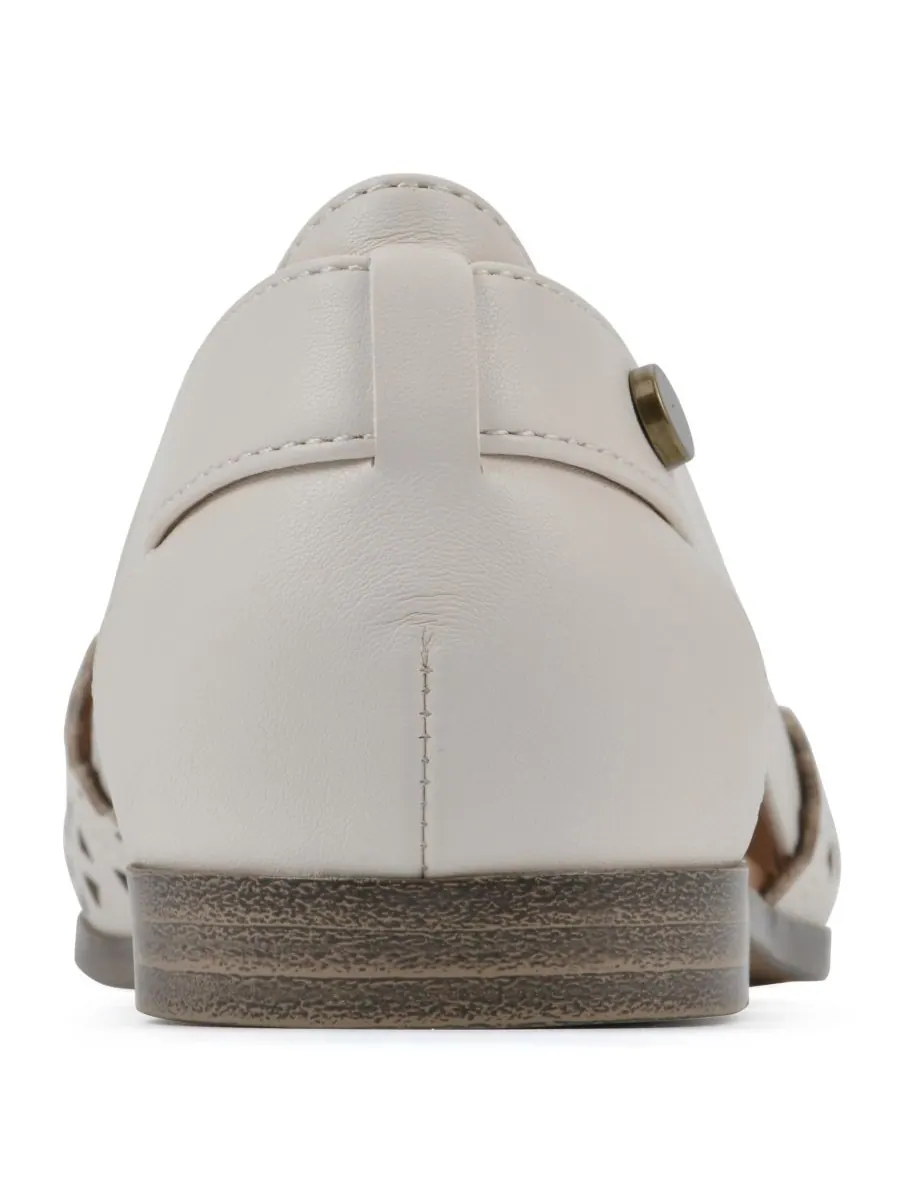 Женские повседневные балетки Nobler White Mountain, Eggshell Smooth — изображение 3 из 7