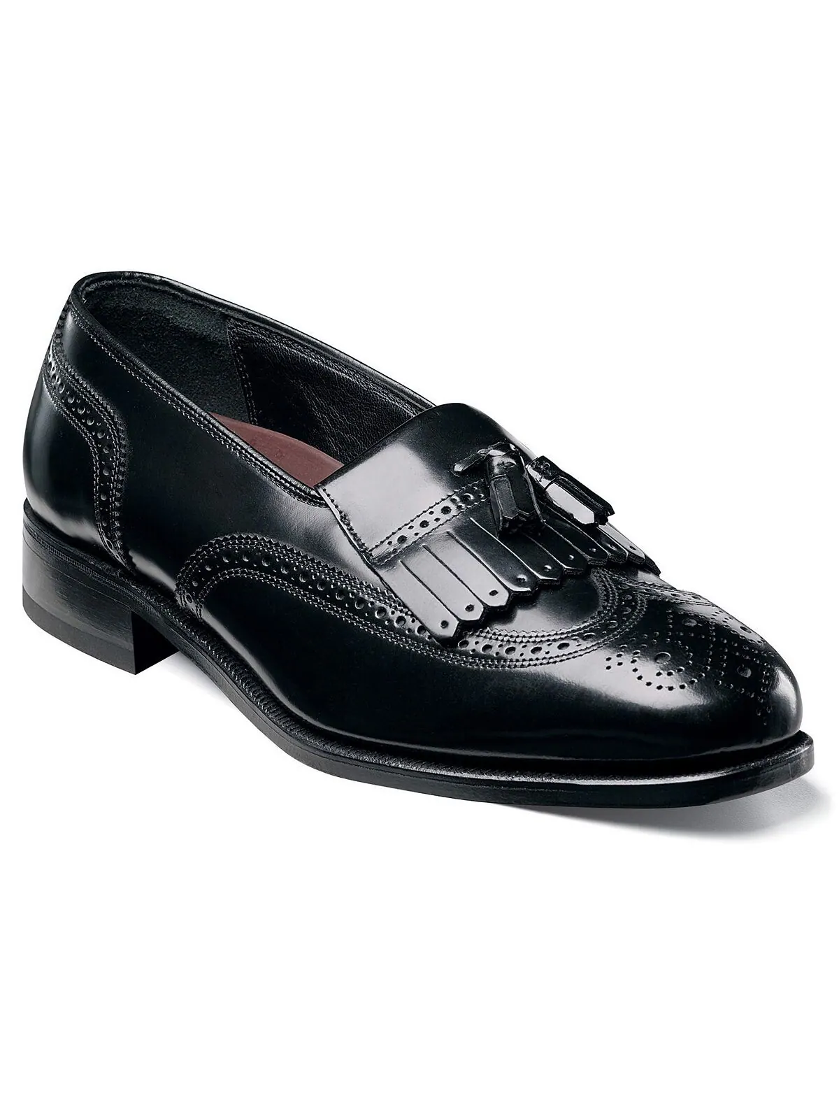 Мужские лоферы Lexington Kiltie с кисточками и кончиками крыльев Florsheim — изображение 1 из 3, черный