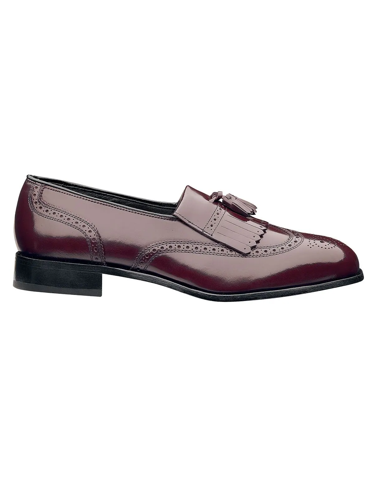 Мужские лоферы Lexington Kiltie с кисточками и кончиками крыльев Florsheim — изображение 2 из 3, черный
