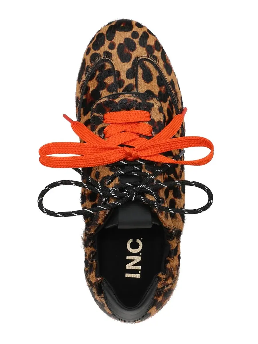 Женские кроссовки с леопардовым принтом Kadenn Lace-Up I.N.C. International Concepts, Large Leopard — изображение 4 из 6