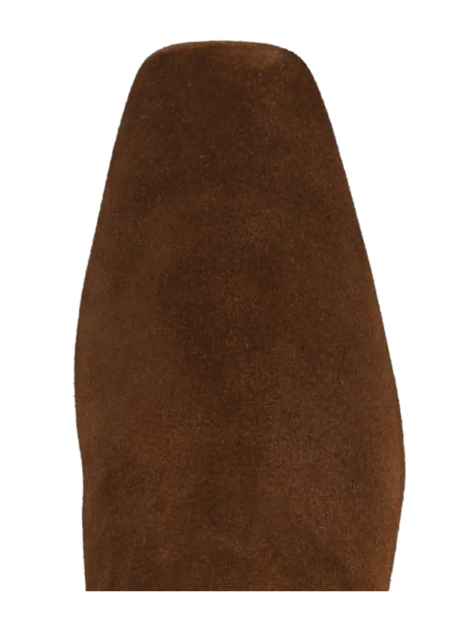 Ботинки с каблуком-рюмочкой Peony Sam Edelman, Warm Nutmeg Suede — изображение 4 из 5