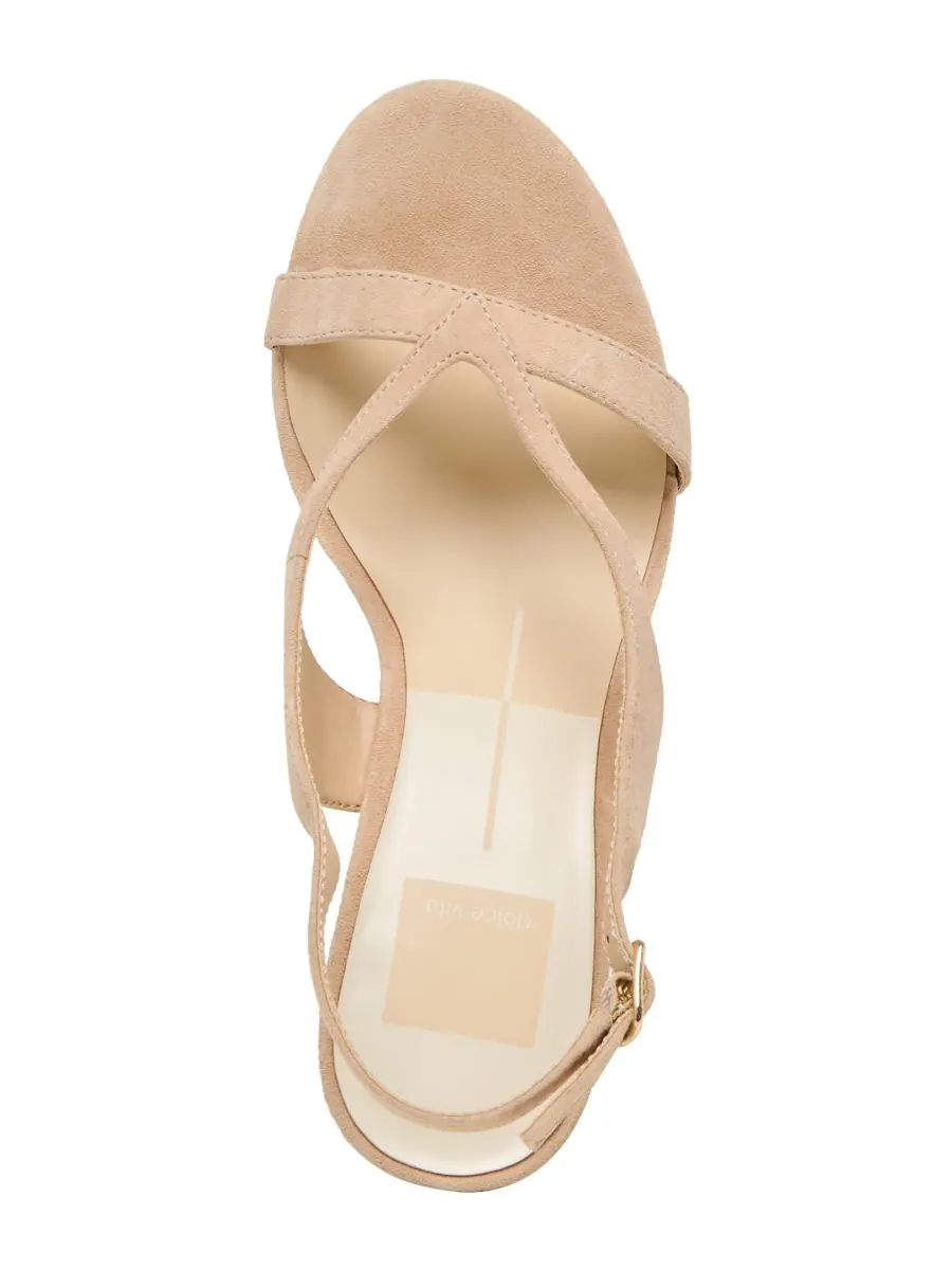 Женские туфли на высоком каблуке Izela с ремешками на пятке Dolce Vita, Bamboo Suede — изображение 4 из 5