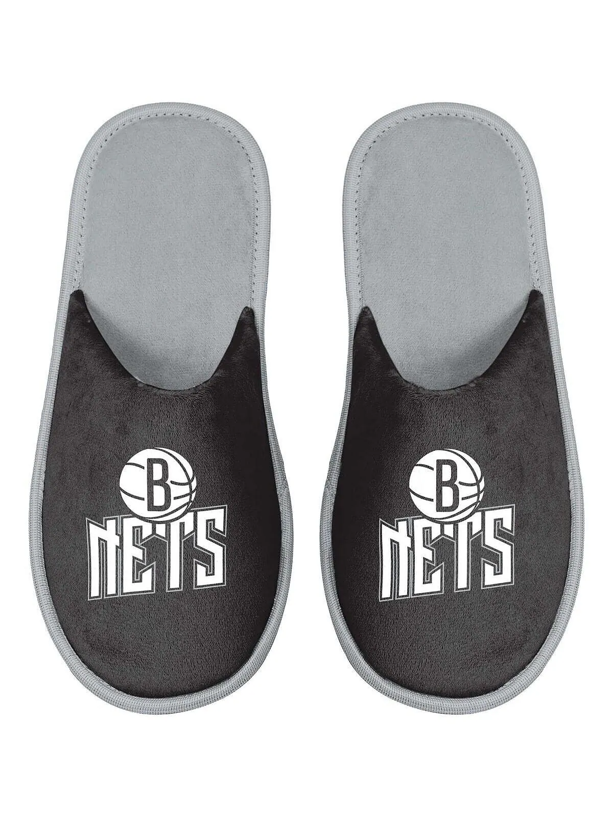 Мужские тапочки brooklyn nets scuff slide FOCO — изображение 1 из 3, черный