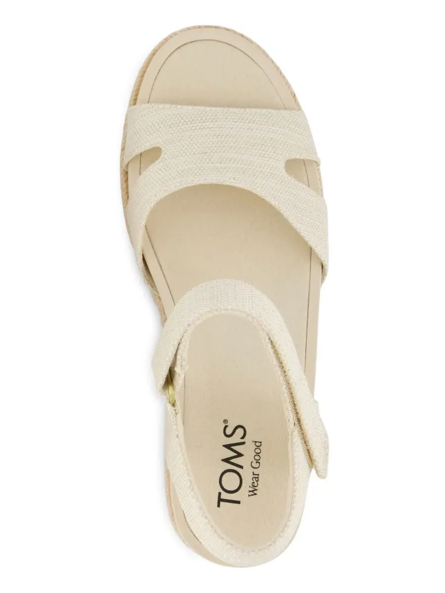 Женские сандалии на танкетке Alana с открытым носком TOMS, Natural Yarn Dye — изображение 4 из 5