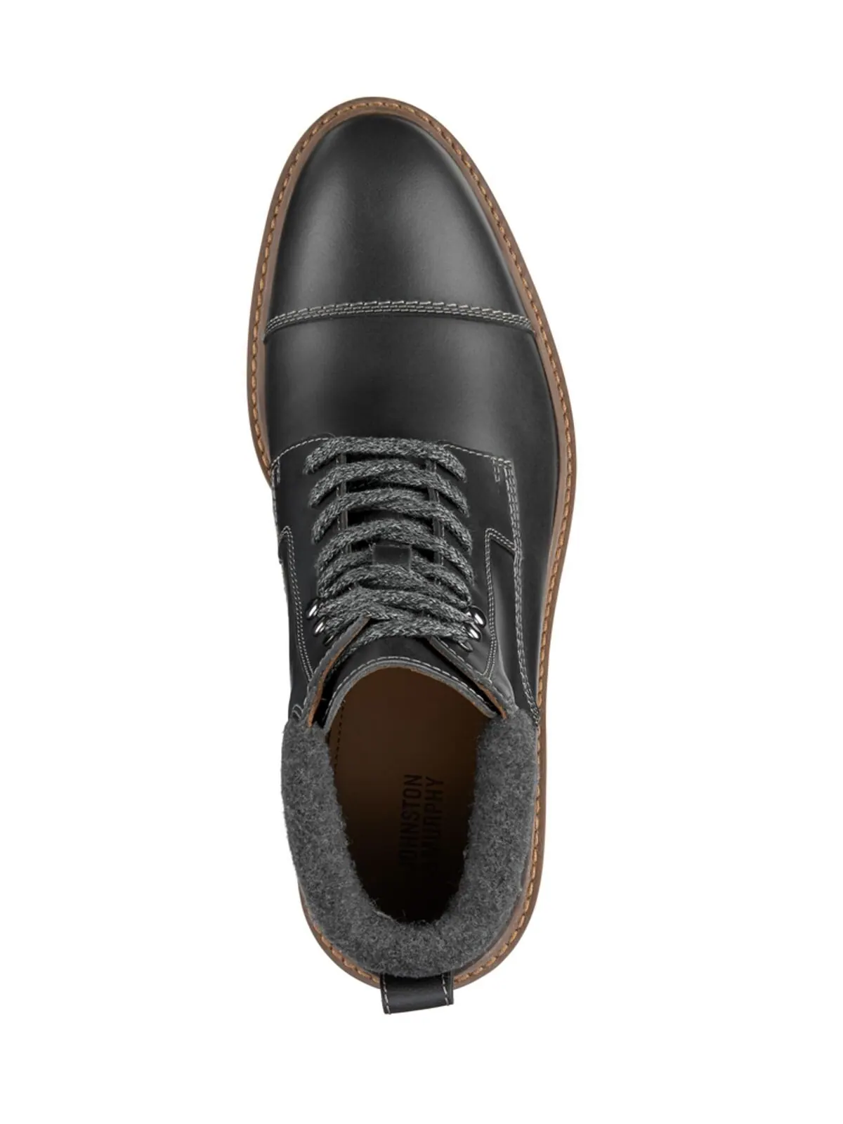 Мужские ботинки barrett cap toe Johnston & Murphy — изображение 4 из 6, серый
