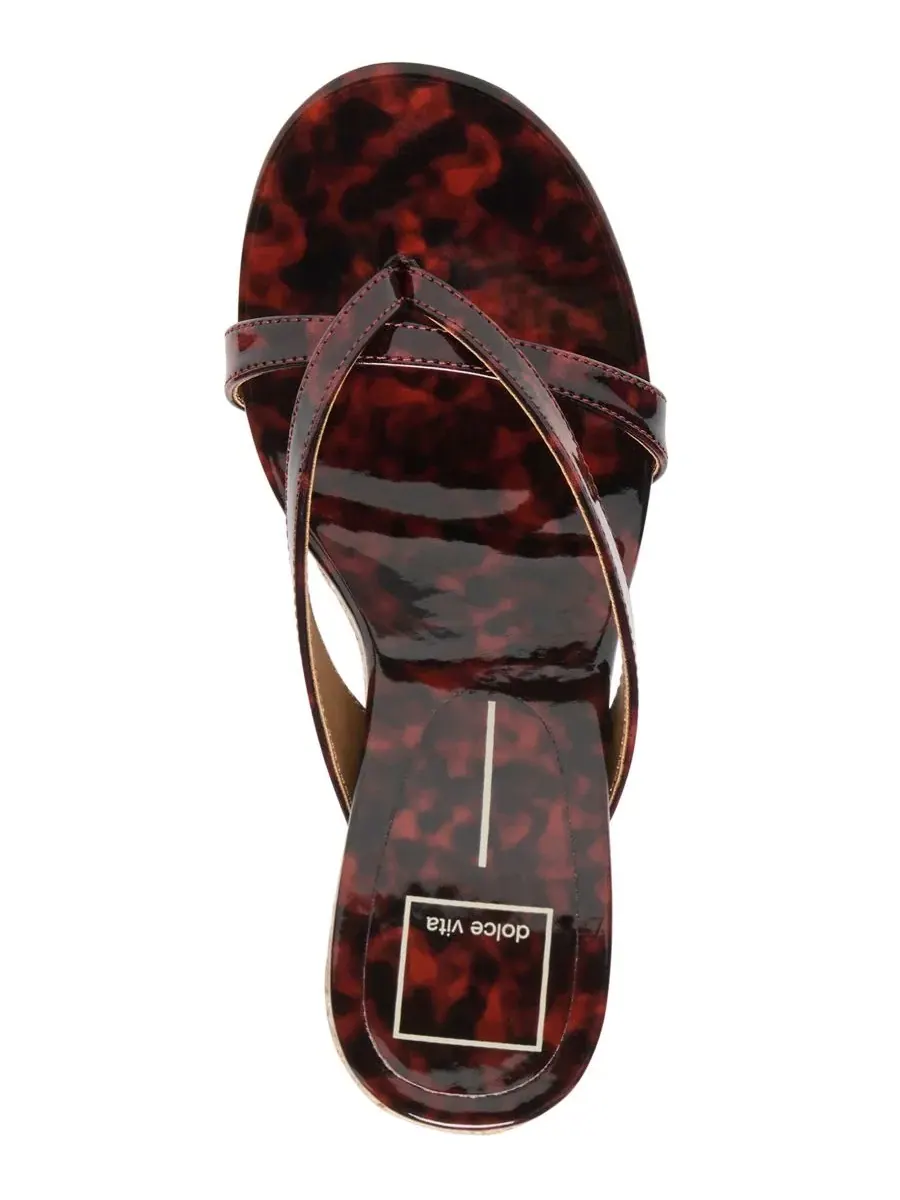 Сандалии-эспадрильи на танкетке Helan Dolce Vita, Tortoise Patent Leather — изображение 4 из 5