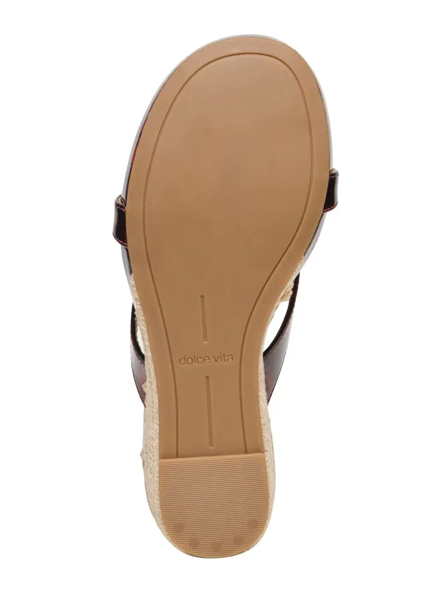 Сандалии-эспадрильи на танкетке Helan Dolce Vita, Tortoise Patent Leather — изображение 5 из 5