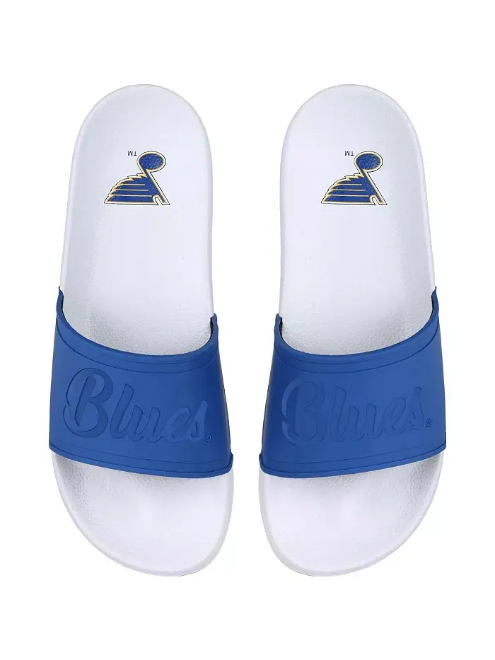 Женские сандалии-слипоны St. Louis Blues Script Wordmark FOCO — изображение 1 из 1