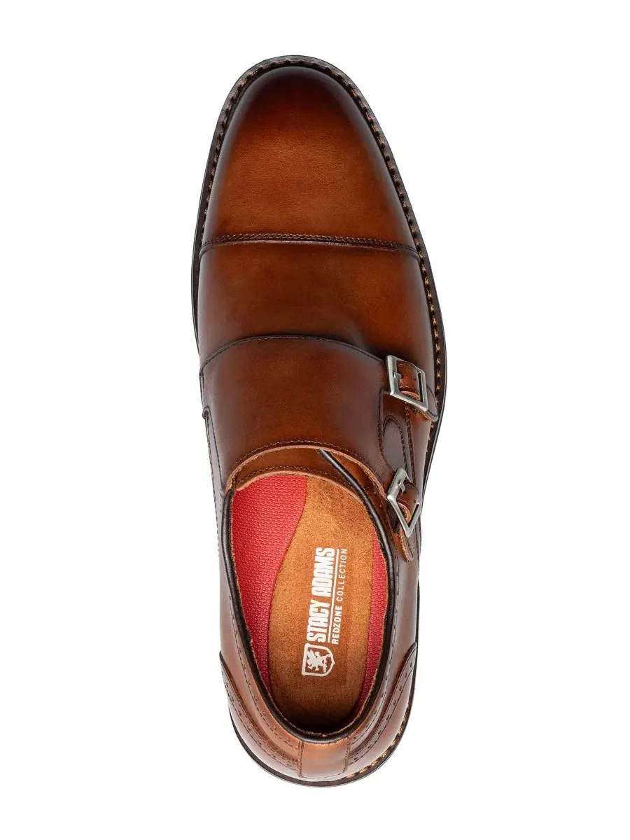 Туфли Boswell Cap-Toe Double Monk Strap Stacy Adams, Rustcopper — изображение 4 из 8