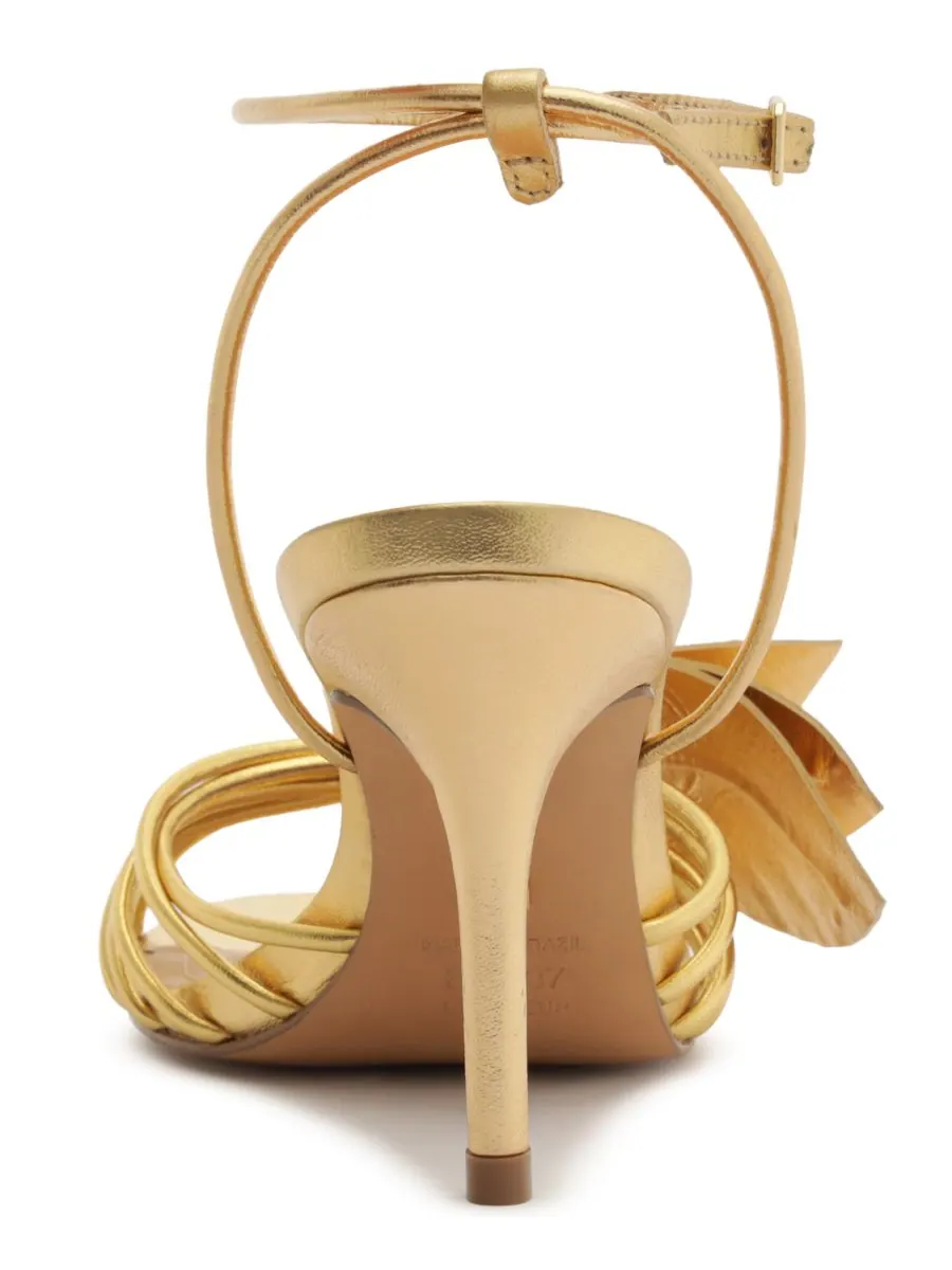 Женские сандалии Viola на высоком каблуке-шпильке Arezzo, Ouro — изображение 3 из 5