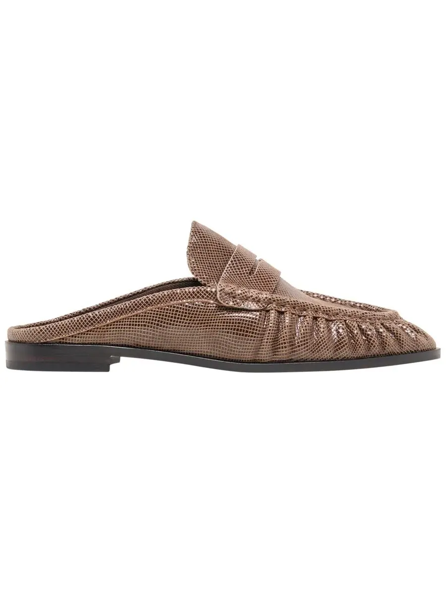 Лоферы-мюли Betzy Dolce Vita, Mocha Embossed Leather — изображение 2 из 7