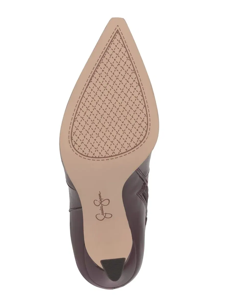 Ботинки с острым носком Soavel на каблуке Jessica Simpson, Cherry Mahogany — изображение 5 из 6