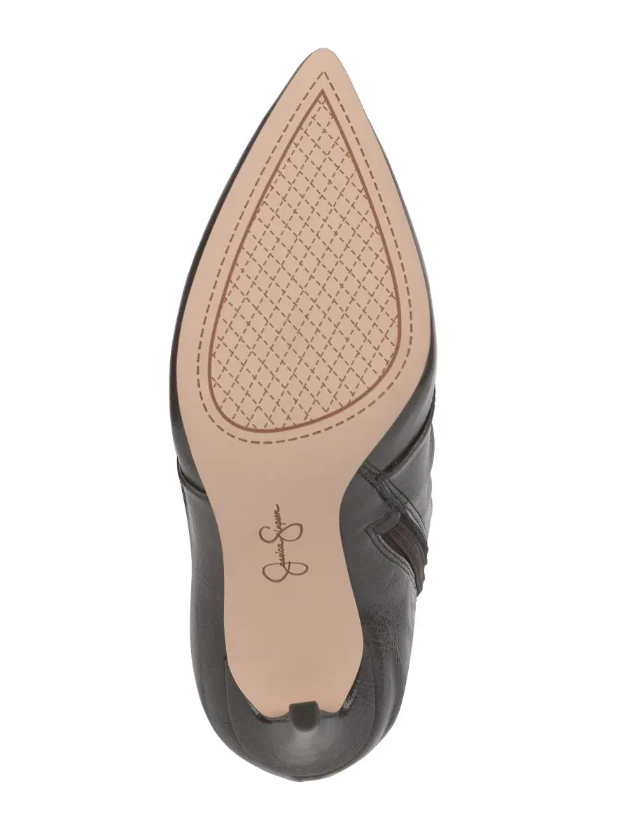 Ботинки Paeril Buckle Slouch Stiletto на каблуке Jessica Simpson, Dark Truffle Distressed Patent — изображение 5 из 5