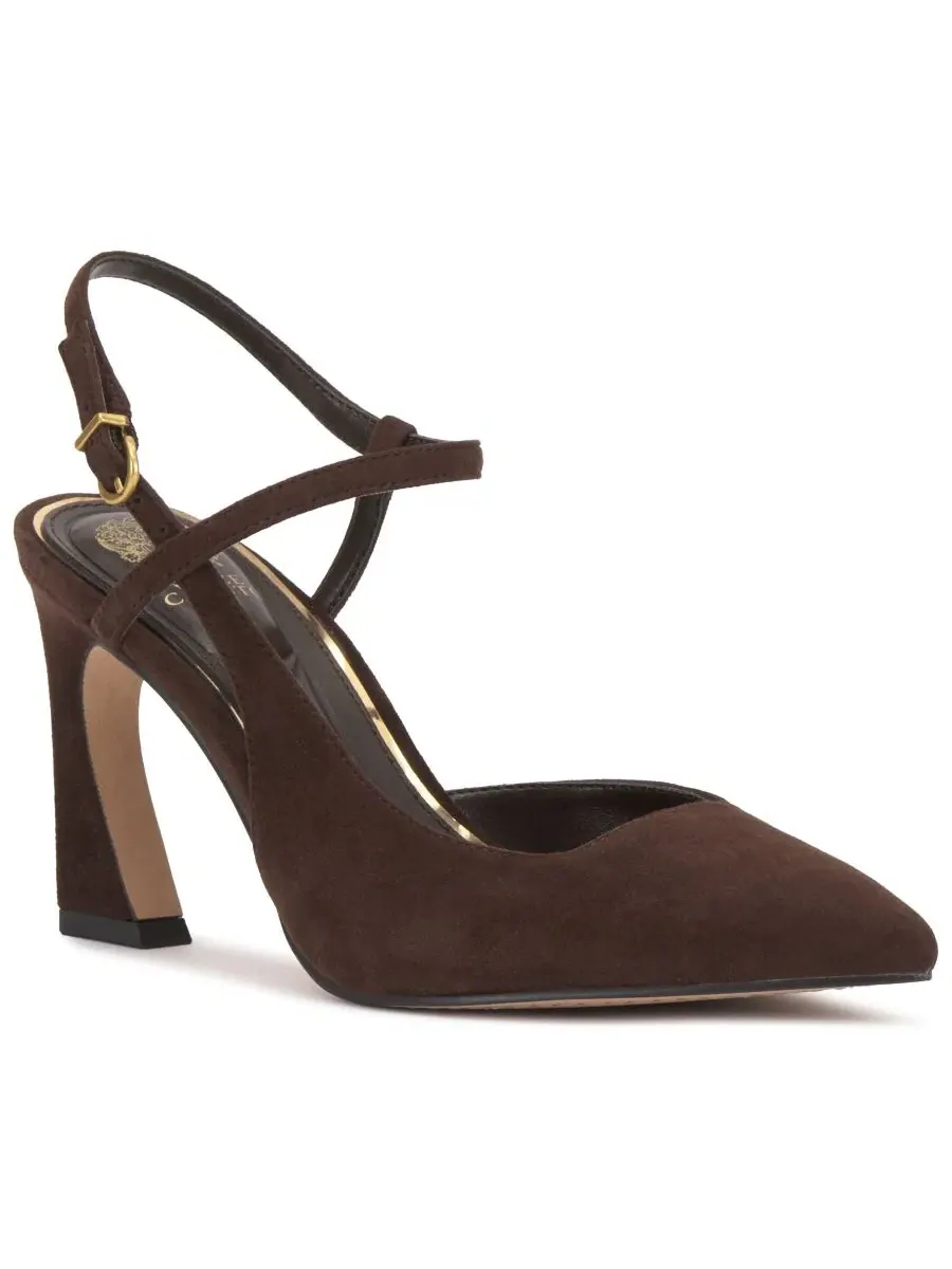 Туфли-лодочки Bevarin Strappy Dress Pumps Vince Camuto, Brownie Suede