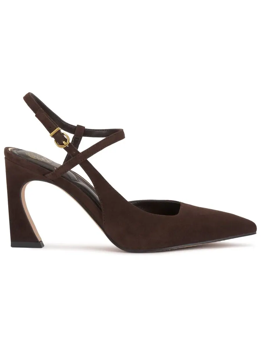 Туфли-лодочки Bevarin Strappy Dress Pumps Vince Camuto, Brownie Suede — изображение 2 из 5