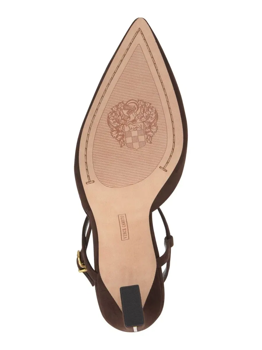 Туфли-лодочки Bevarin Strappy Dress Pumps Vince Camuto, Brownie Suede — изображение 5 из 5