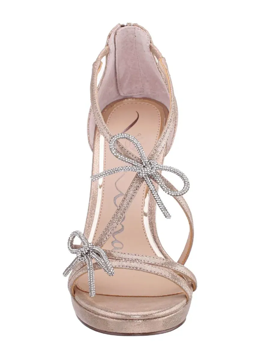 Женские босоножки Felicia с закрытым мысом, на платформе, Taupe Satin Nina — изображение 6 из 6