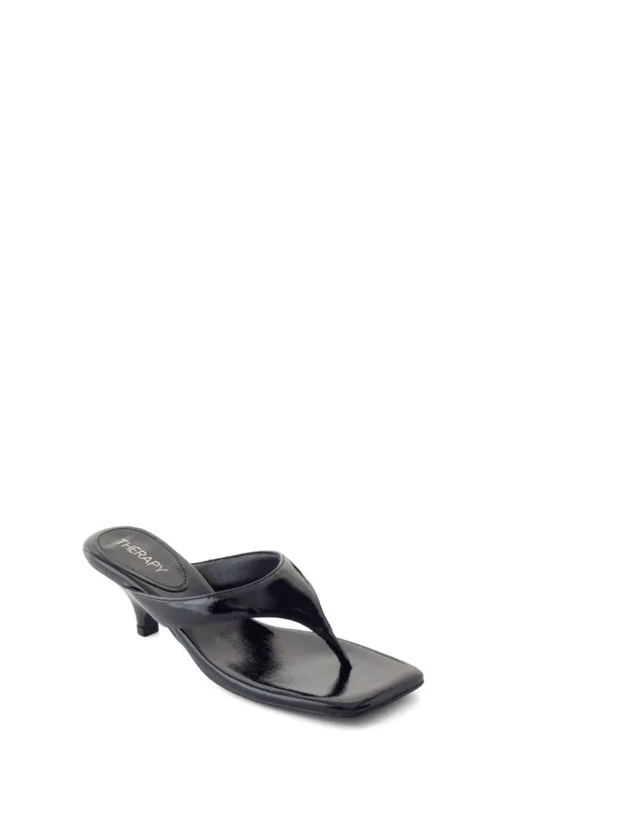Женские босоножки на каблуке с открытым носком, North Therapy Australia, Butter Crinkled Patent Pu — изображение 1 из 5