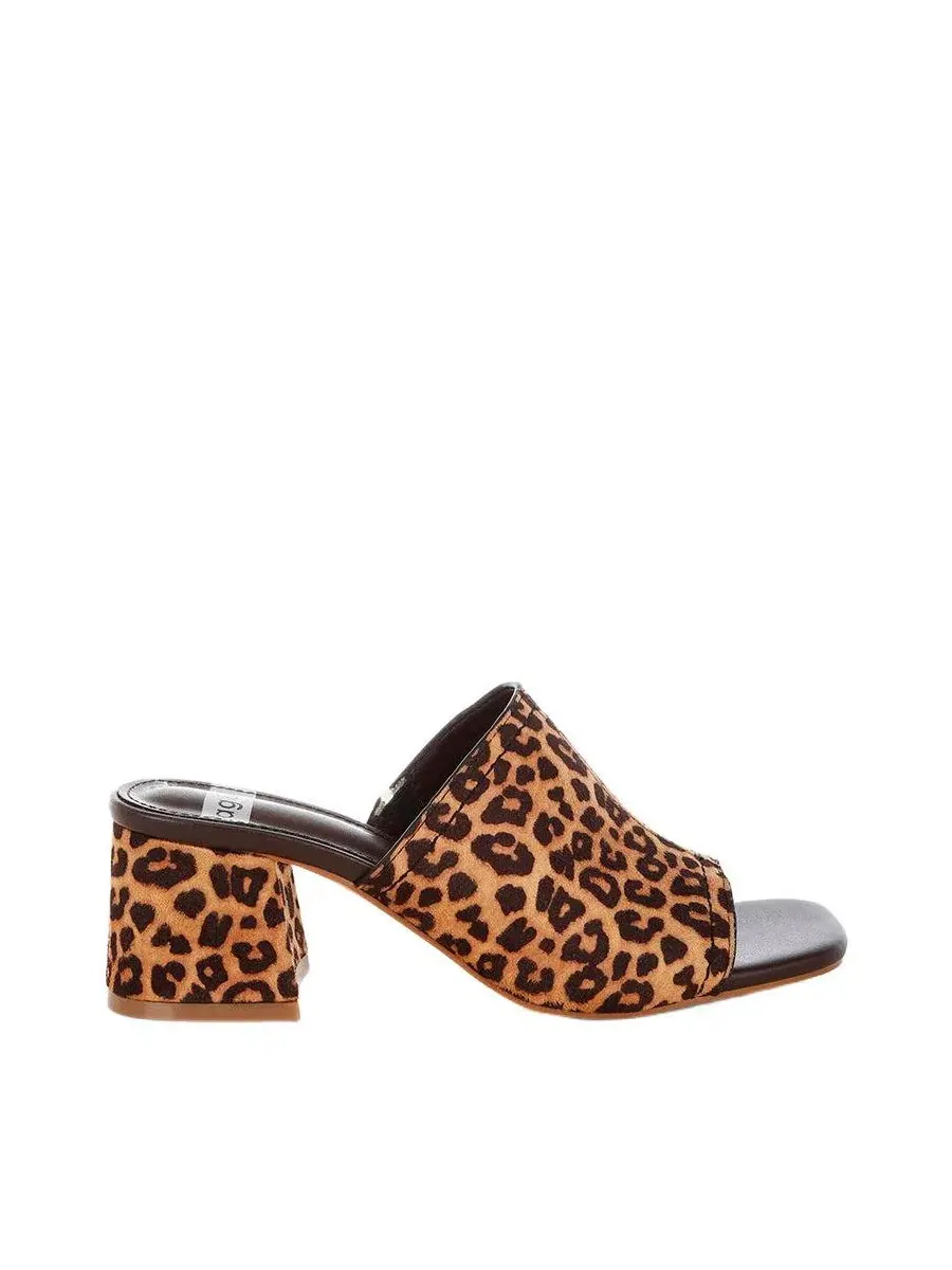 Женские туфли на каблуке Rag and Co Carmila с квадратным носком Rag & Co, Leopard Polyurethane — изображение 2 из 7