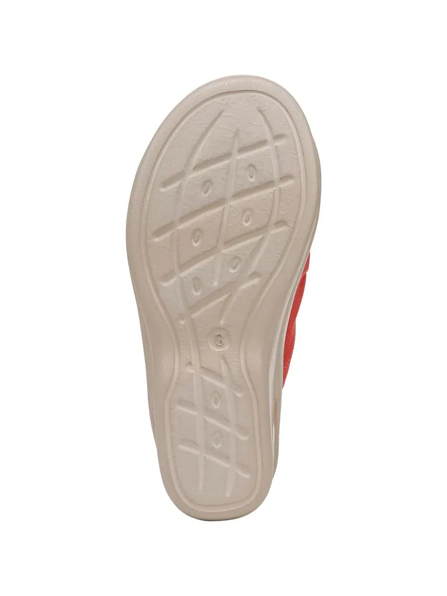 Женские моющиеся сандалии на танкетке Smile 3 LifeStride, Coral Beach Stretch Fabric — изображение 3 из 5